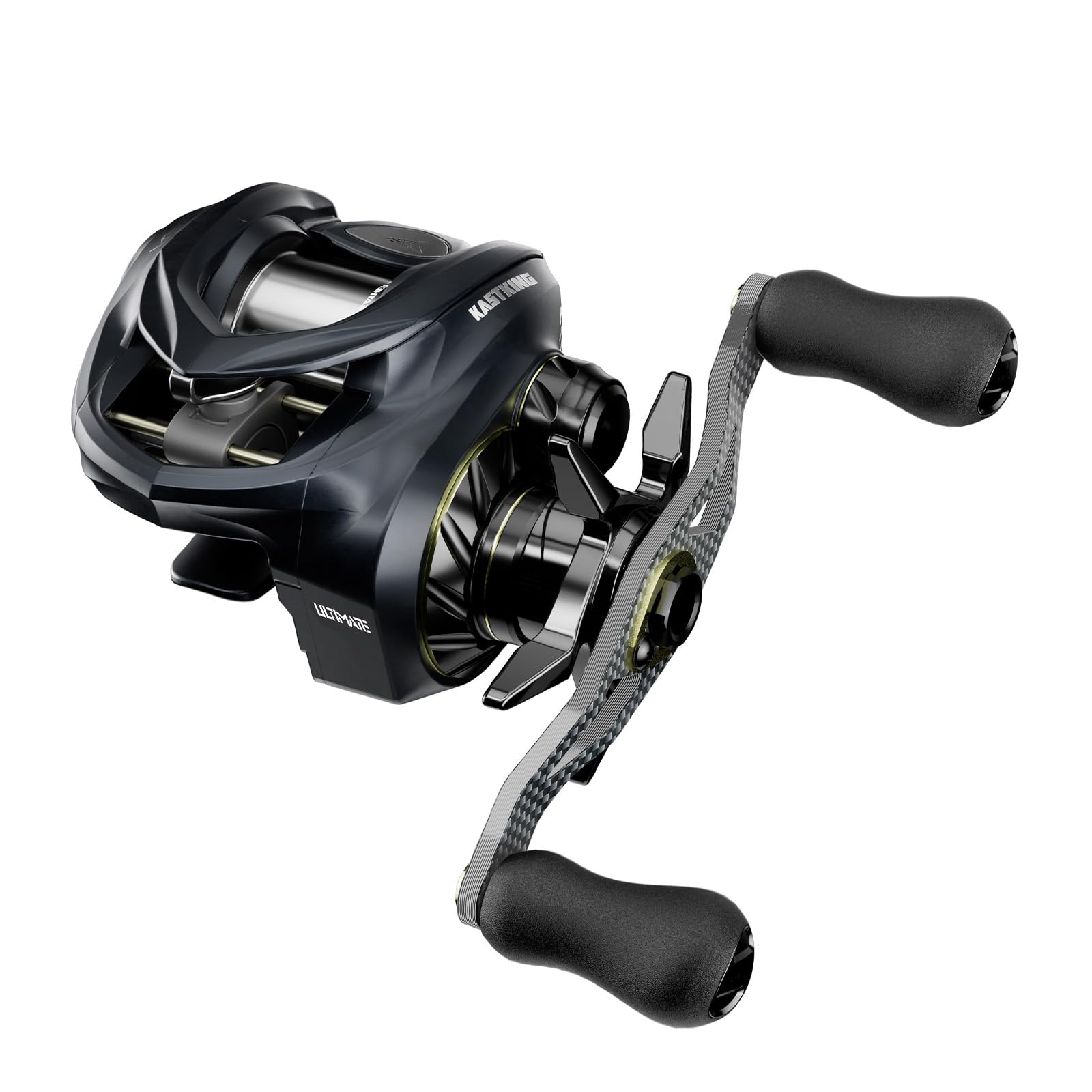 

KASTKING Kestrel Ultimate Baitcasting Full Magnesium Alloy Gear for Stream and Bass Freshwater and Reel, 129g, Ultra-Lightweight, Body, 1.95g Spool, чорний
