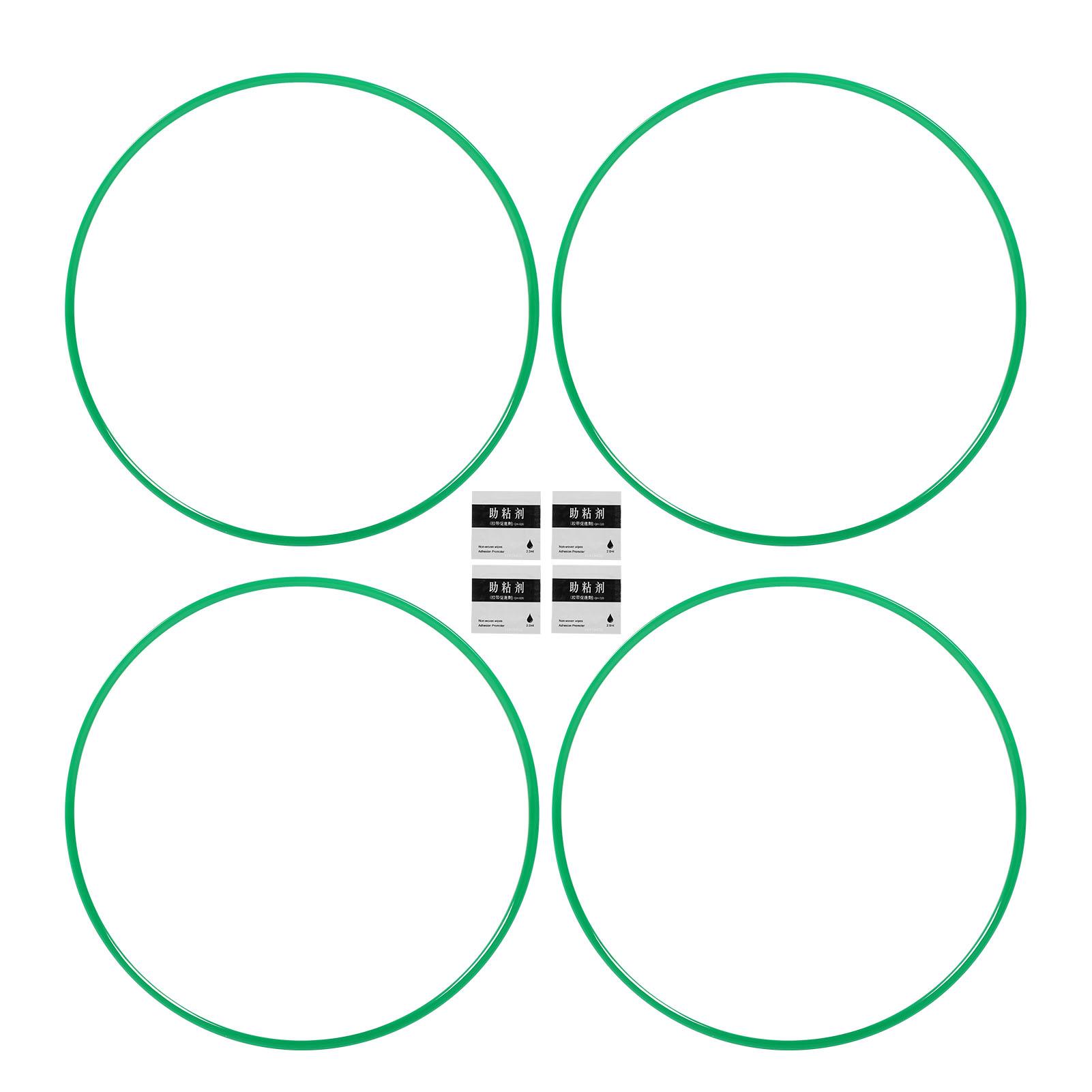 

4Pcs Wheel Rim Protector Strip Scratch Resistant Stylish Look Wheel Hub Rim Guard Strip for 19in Car Wheel Hub зелёный