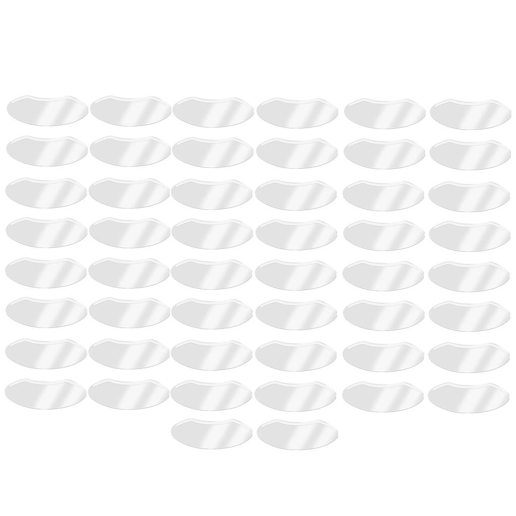 50pcs Disposable Face Visors Transparent Protective Shower Visors for Eyeliner Eyebrow Tattooing Eyelash Extension Hair