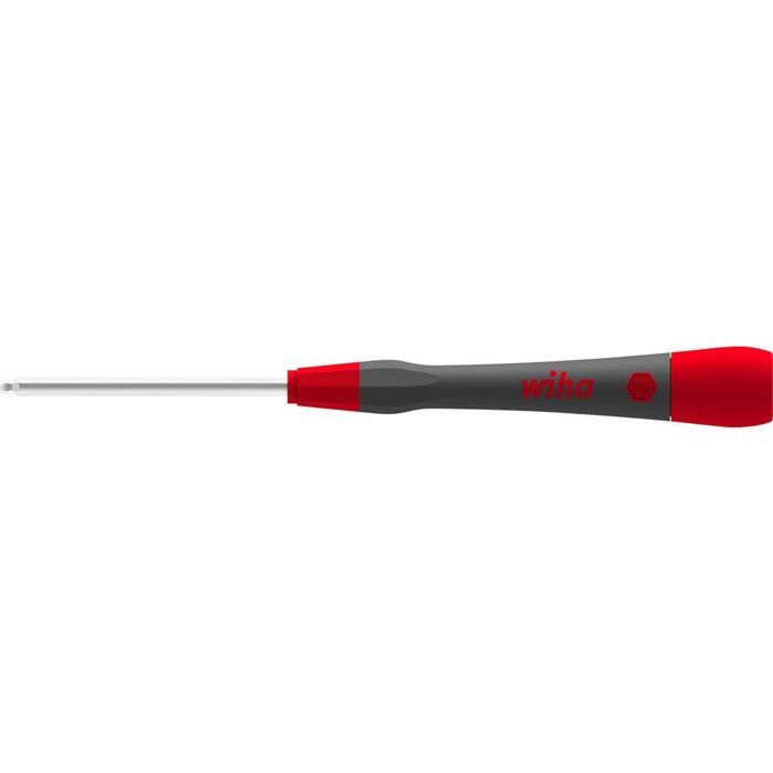 Clé coudée pour vis à 6 pans creux - WIHA - PicoFinish® 42437 (264PZ) - Lame 60 mm - Manche Ø18 mm - Tête sphérique 25°