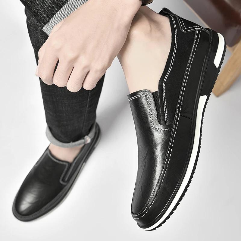 Mode Modisch Neu Herren Frühling Bequeme Passform Lässige Lederschuhe Hochwertige Herren Atmungsaktiv Spitz Outdoor Lässig Sportschuhe