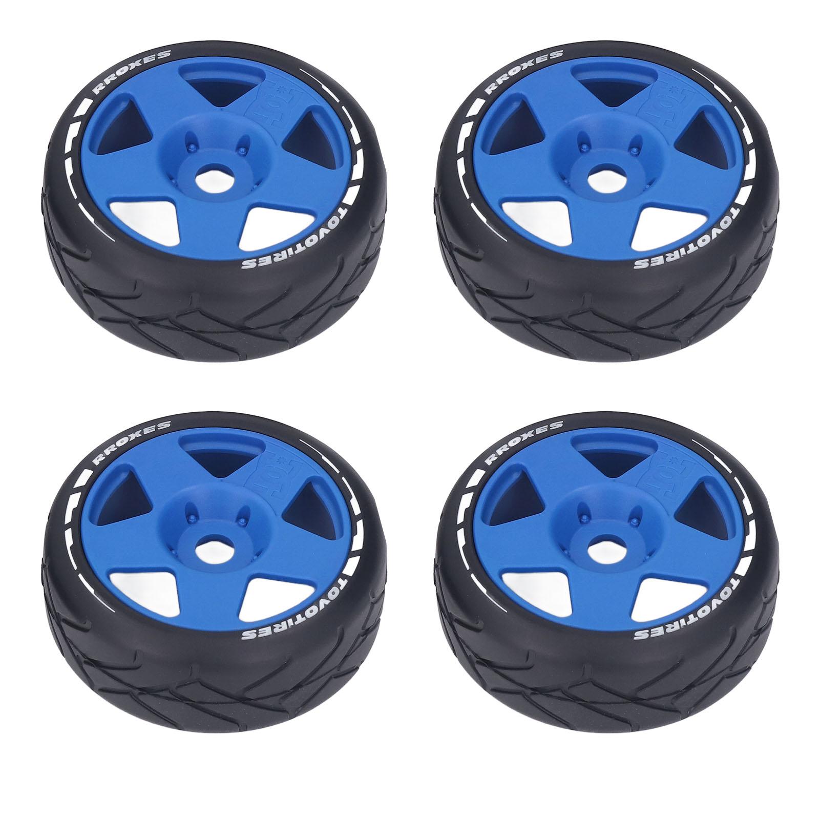 

4 PCS 18 GT RC Wheels Strong Grip Road Racing Tires Wear Resistant On Road Wheels with 17mm