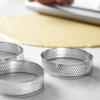 304 Stainless Steel 5pcs Thickened Perforated Baking Tools High Temperature Resistant Mousse Cake Circle Set Non Stick