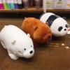 Charming We Bare Bears Ice Bear Plush Toy Super Soft Stuffed Doll For Kids