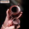 270ml Yixing Purple Clay Teapot Authentic Handmade Dragon Blood Sand Pot Beauty Tea Infuser Kettle Chinese Raw Ore Zisha Tea Set