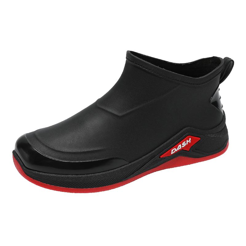 

Men s rain shoes fashion youth casual comfort light thick sole soft sole anti slip wear-resistant waterproof outdoor rain boots 40