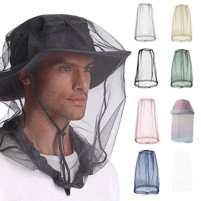 Mosquito Head Net Mesh For Outdoors,Net For Head Hiking,Hats With Netting For Men Women,Black Fly Head Net Midge No See Um Gnat For Adults