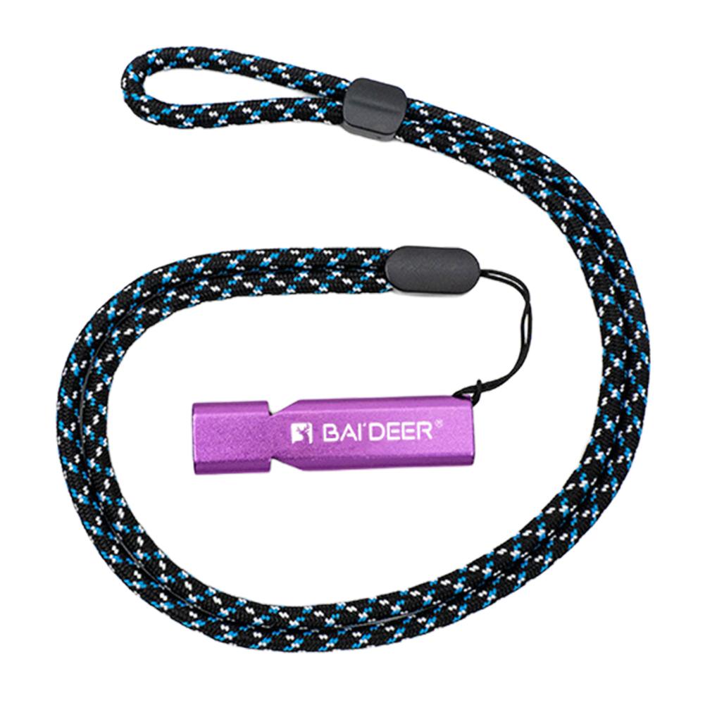 Outdoor Emergency Whistle Aluminum Whistles with Paracord Lanyard for Camping Hiking Fishing Hunting, Loud Safety Rescue Signal