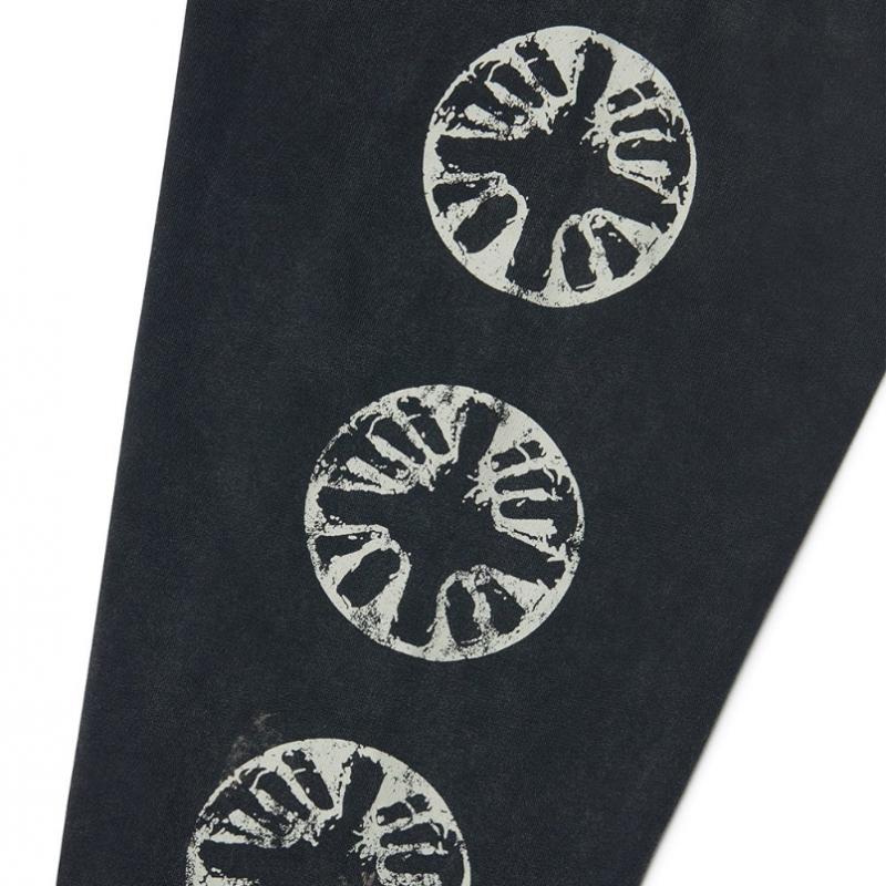 NOMANUAL Long Sleeve Tee   Washed Black