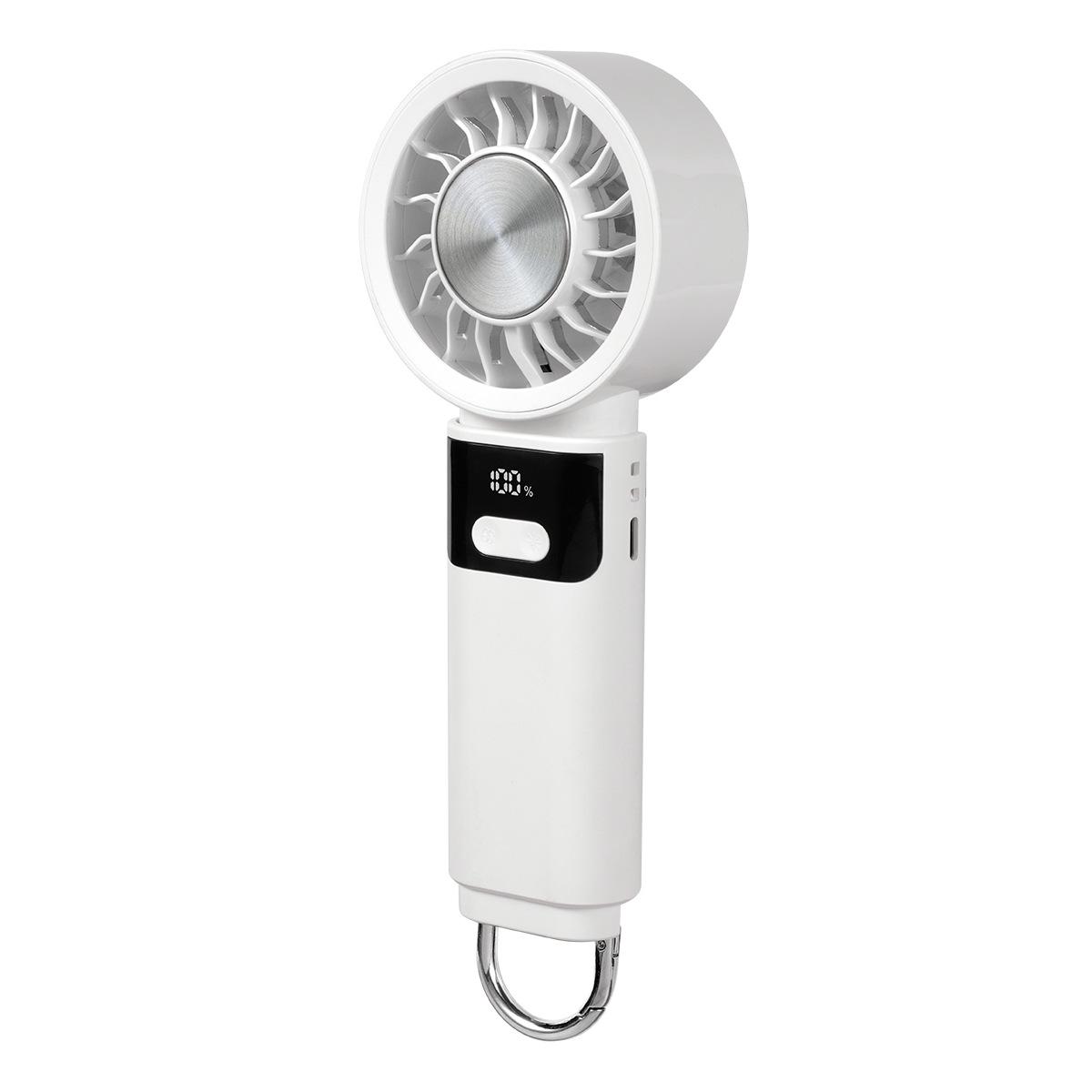 2026 Portable Handheld Fan: 100 Speeds, USB Charging, Foldable Carabiner Design 18x10x5 cm