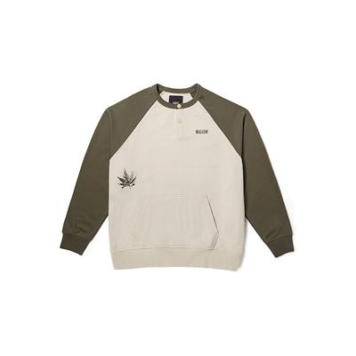 Vans Amerikanisches Vintage Colorblock Lockeres Pullover-Sweatshirt Unisex-Sweatshirt Haferflocken VN000FBP2N1