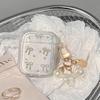 2026 Neue 3D-Schleifen-AirPods Pro 3 Hülle, Transparente Glitzer-Schutzhülle für AirPods 4, Transparente Phantom-Stoßfeste Kopfhörerhülle für Damen