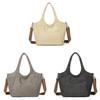 Canvas Tote Bag With Car Stitching For Casual Daily Use
