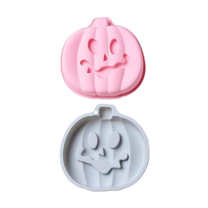 Molde de Silicona para Pastel de Mousse de Calabaza Día de Halloween Molde para Pastel de 8 pulgadas Bandeja para Hornear Postre Francés Mousse Herramienta para Hornear Utensilios de Cocina de Silicona
