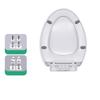 Quick Release Quiet Toilet Lid Thickened Bathroom Accessories  Bathroom Upgrade