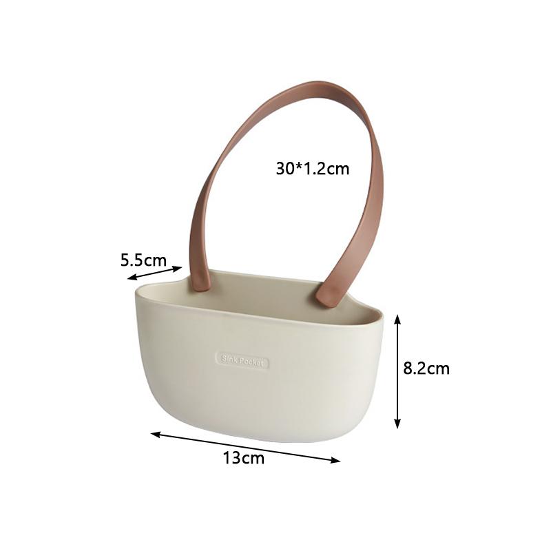 Kitchen Two-sided Sink Drain Basket Faucet Hanging Type Storage Basket Cleaning Tool Sponge Drainage Rack Kitchen Accessories