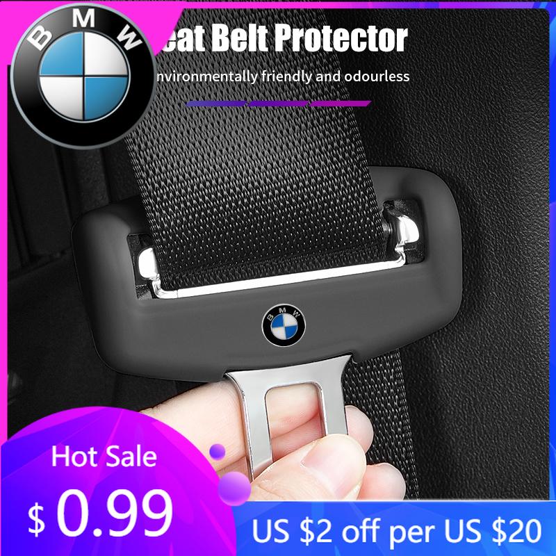 BAGC4 2026 Car Sticker Car Seat Belt Buckle Clip Anti-Scratch Cover Seatbelt Plug Dustproof Protector For BMW Series G60 X1 X2 U11 U10