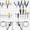 6 Pcs Pegboard Screwdriver Holders Organizer Pegboard Plier Holders Stainless Steel Peg Board Tool Utility Hooks Accessories Shelving Display