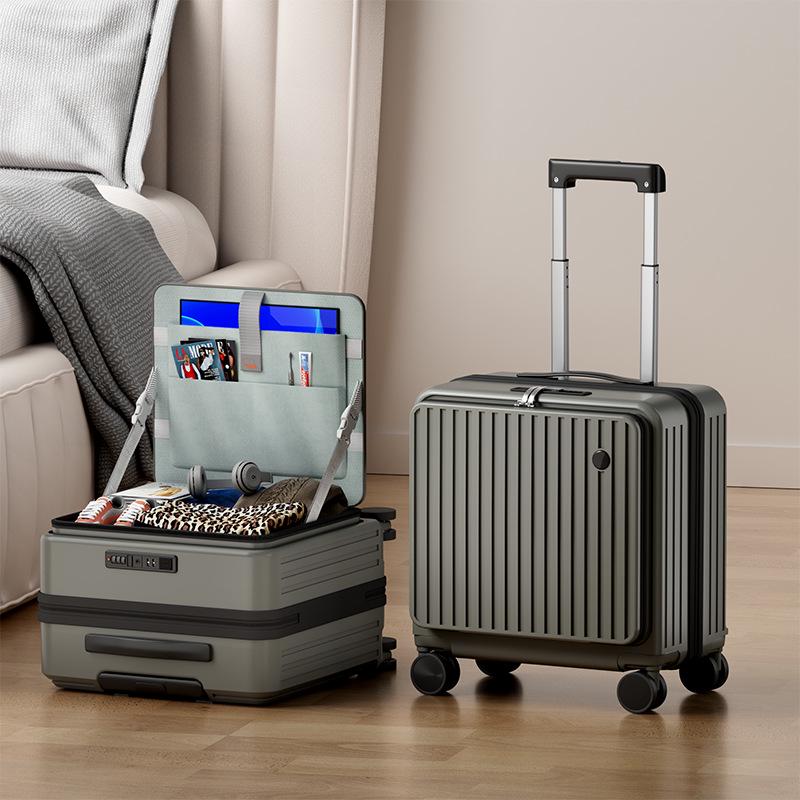 2025 New Style Spinner Suitcase: Lightweight 18" Carry-on with Combination Lock