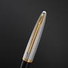 Waterman Karen Deluxe Black & Silver GT Fountain Pen, Fine Nib, 18K, Gift Box, S0699920 F