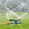 360 Degree Rotating Sprinkler, Courtyard Lawn Small Disc Sprinkler, Three Pronged Rotatable Plastic Large-area Sprinkler