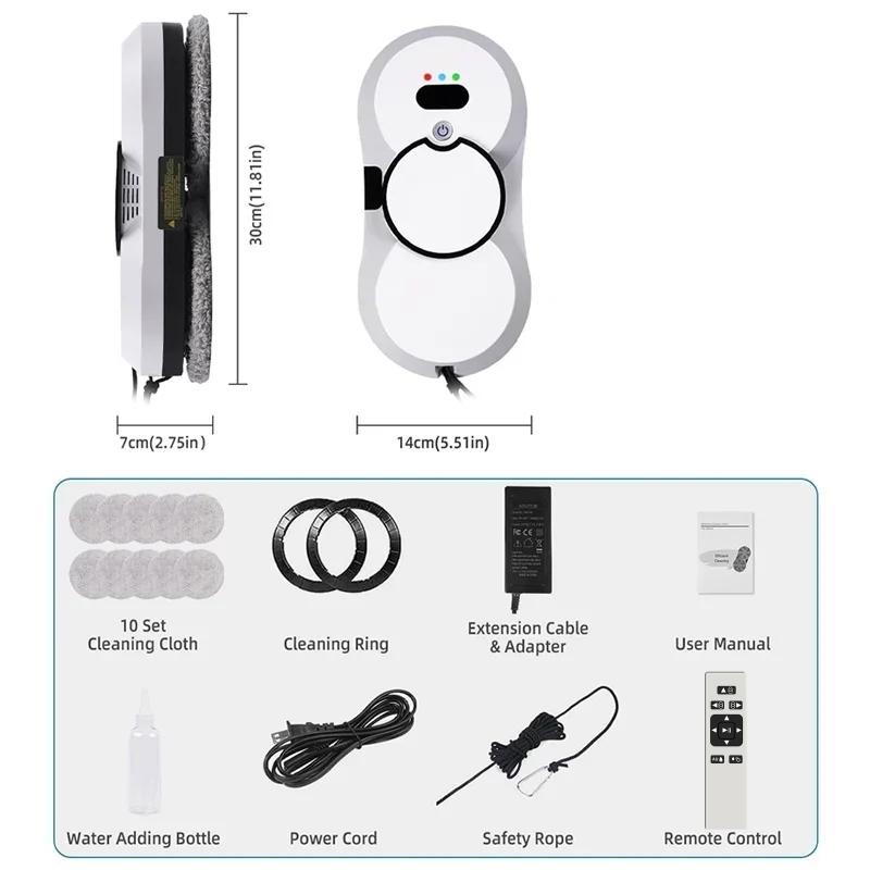 

Робот для автоматической мойки окон с системой ИБП, интеллектуальный комбо-пылесос и швабра для стекла, пола, дома, офиса, умный прибор EU&Yes