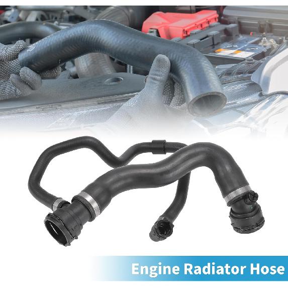 Engine Radiator Hose No.17127640916 Lower Coolant Hose Pipe for BMW 528i XDrive 2.0L 2012-2016 Rubber Black