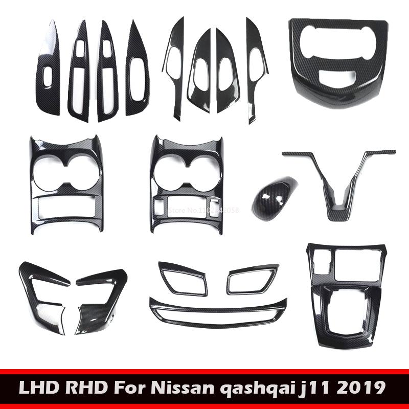 LHD RHD For Nissan Qashqai J11  Interior Accessories Air Outlet Cover Door Armrest Window Lift Switch Gear Shift Panle Cover