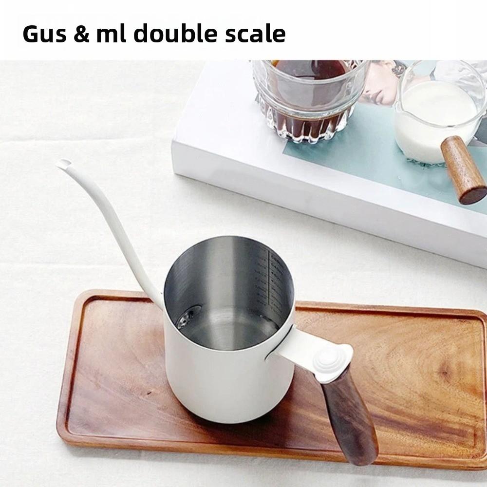 600ML Pour Over Coffee Kettle Stainless Steel Drip Filter Coffee Maker Hand Brewing Kettle  Kitchen
