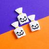 10Pcs Halloween Resin Flat Accessories Bat Back Cute Ghost Burst Skull Witch Mini Eyeball Ornament Mixed