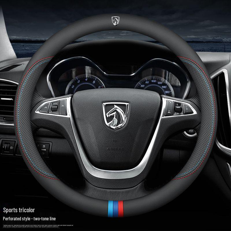 Universal Genuine Leather Anti-slip Steering Wheel Cover for Baojun Models