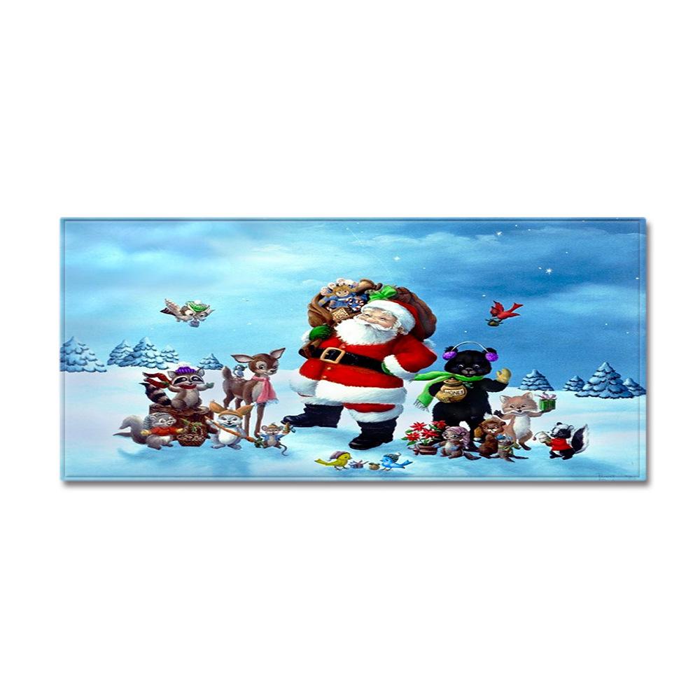 Christmas Kitchen Sand Carpet Doormat Long Floor Mat