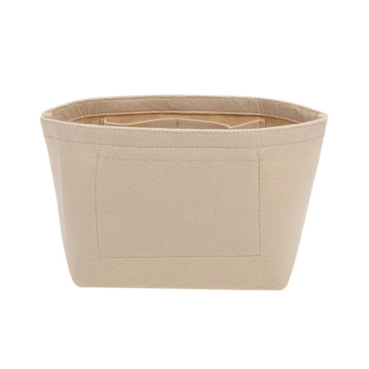 

Женская портативная сумка-ведро, сумка-шоппер для хранения, органайзер из фетра, косметичка, дорожная внутренняя сумка-кошелек, подкладка one size бежевый