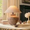 Japanese Vintage Art Ceramics Cloth High-end LED Home Decor Desk Table Lamp For Living Room Bedroom Study Lighting Fixtures