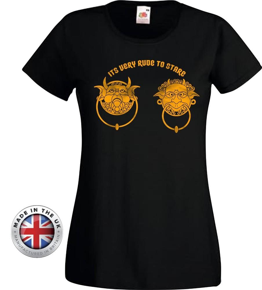 

Labyrinth tshirt Knockers It s Very Rude To Stare black T-Shirt Unisex+fitted L