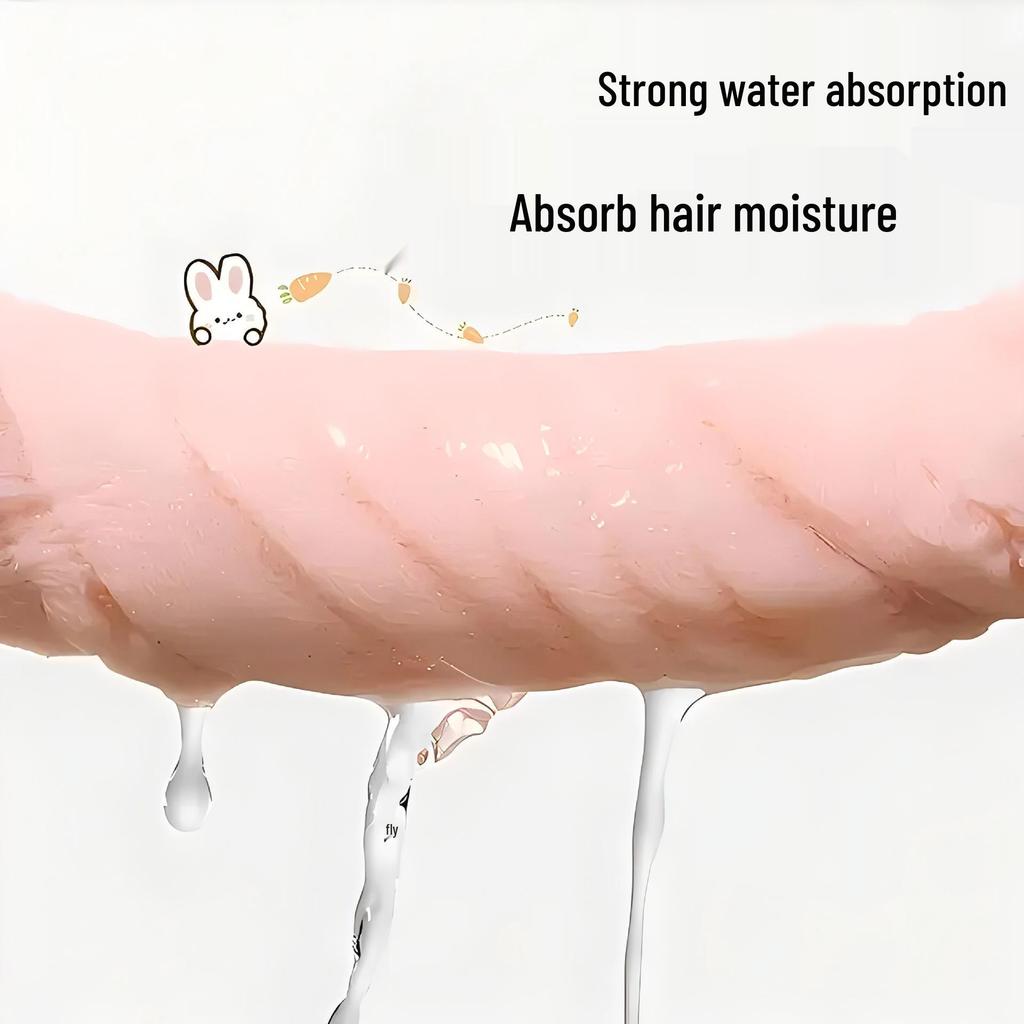 Children's Super Absorbent Quick-Dry Hair Towel Cap for Girls - Cute, Thickened, 2024 New Design