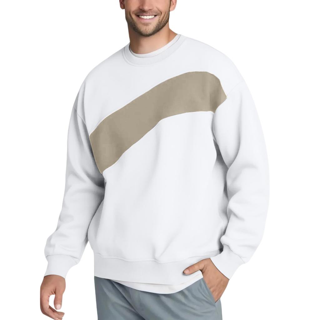 Men's Hoodie Loose Casual Long Sleeved Round Neck