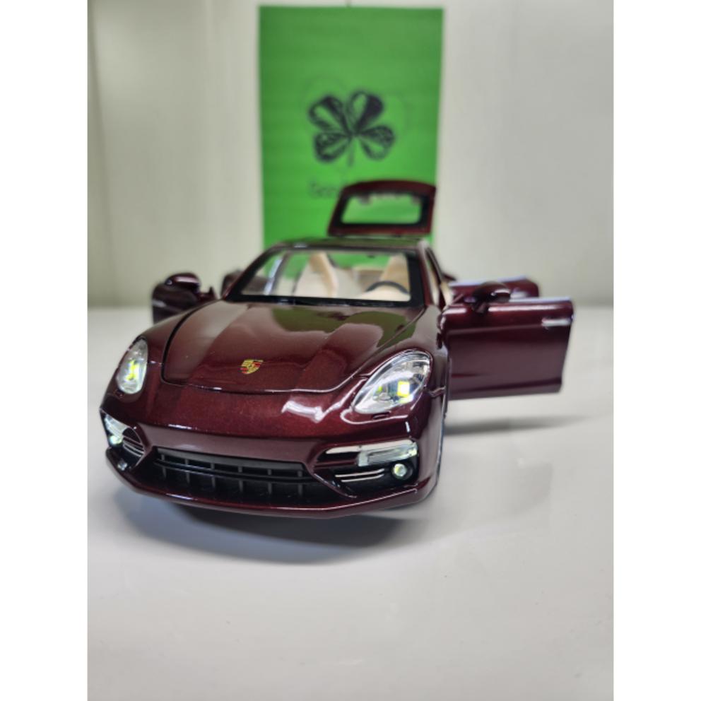 1:Mașinuță de Jucărie Model Diecast Scara 24 - Colecție Porsche, Volkswagen, Panamera, Ferrari (Maro)