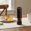 USB Rechargeable Electric Salt and Pepper Grinder with Light Pepper Mill Bottle  Dinning Table