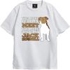 Printed Teenagers Round Neck Tshirt Brand The More People I Meet The More I Love My Jack Russell Stylish For Him Tee Shirt