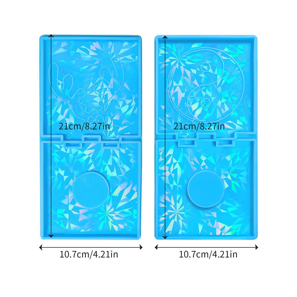 Holographic Resin Candle Holder Silicone Mold Tai Chi Elk Mold Suitable for Epoxy Candle Holder Family Table Decor