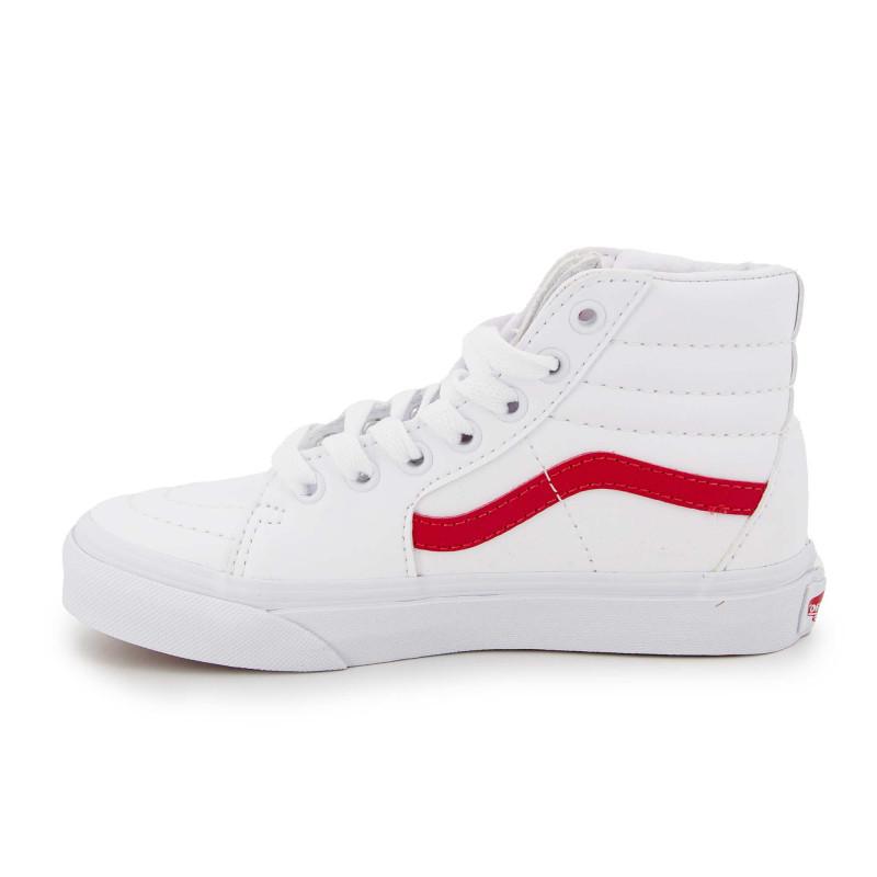 

Белые высокие кеды Ua Sk8-Hi с красной полосой t28-35 Детский VANS