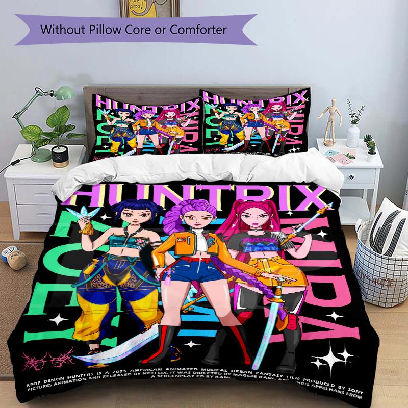 Huntresses Future Print 3Pcs Bedding Setduvet Cover With 2 Bedropillowcase Home Birthday Gift