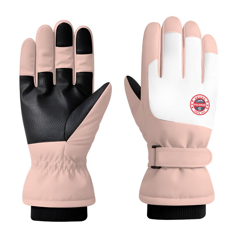 Adult Ski Gloves  Warm and Windproof  Men and Women's Universal Skiing and Cycling Must Be Done In Winter