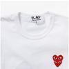 Comme Des Gar Ons Play Red Double HearT T shirT Ax T288 051