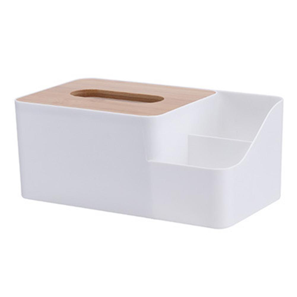 

Коробка для салфеток с отделением для телефона, бамбуковая деревянная крышка, пластиковые водонепроницаемые чехлы для диспенсера туалетной бумаги, коробка для хранения полотенец, домашний органайзер
