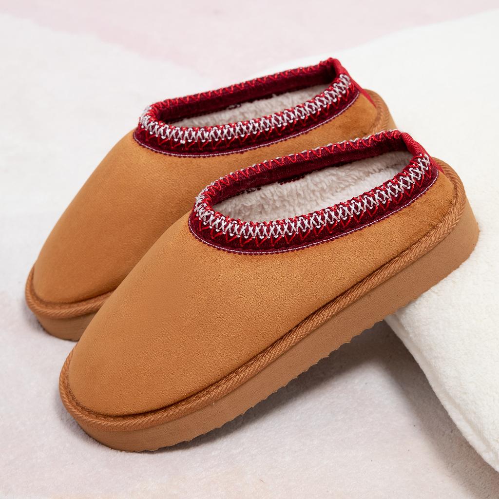 New Platform Fluffy Slippers Women/men House Flats Fashion Plush Winter Shoes Ladies Home Elegant Casual Footwear Slippers