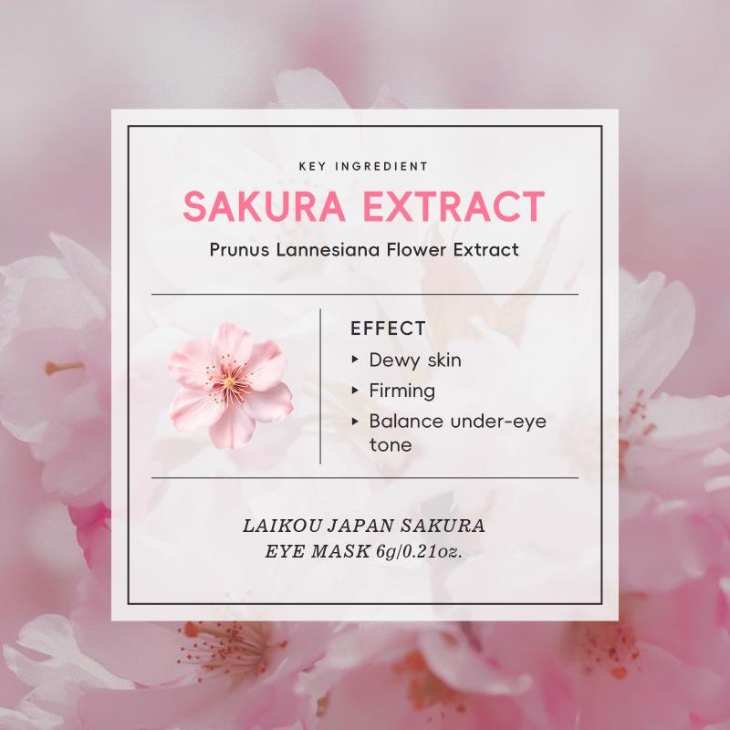 LAIKOU Mască de ochi Japan Sakura, Hidratant pentru ochi 6g