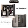 Hidden Door Track Kit Invisible Butterfly Sliding Hardware For Wardrobe Swing Pocket Door With Side Plug Flip Hinge Installation