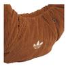 Adidas Originals Three Stripe Brand Logo Pleated Design Underarm Cloud Bag Corduroy Tote Bag Large Women Tote Bag Soft-Brown KT0860